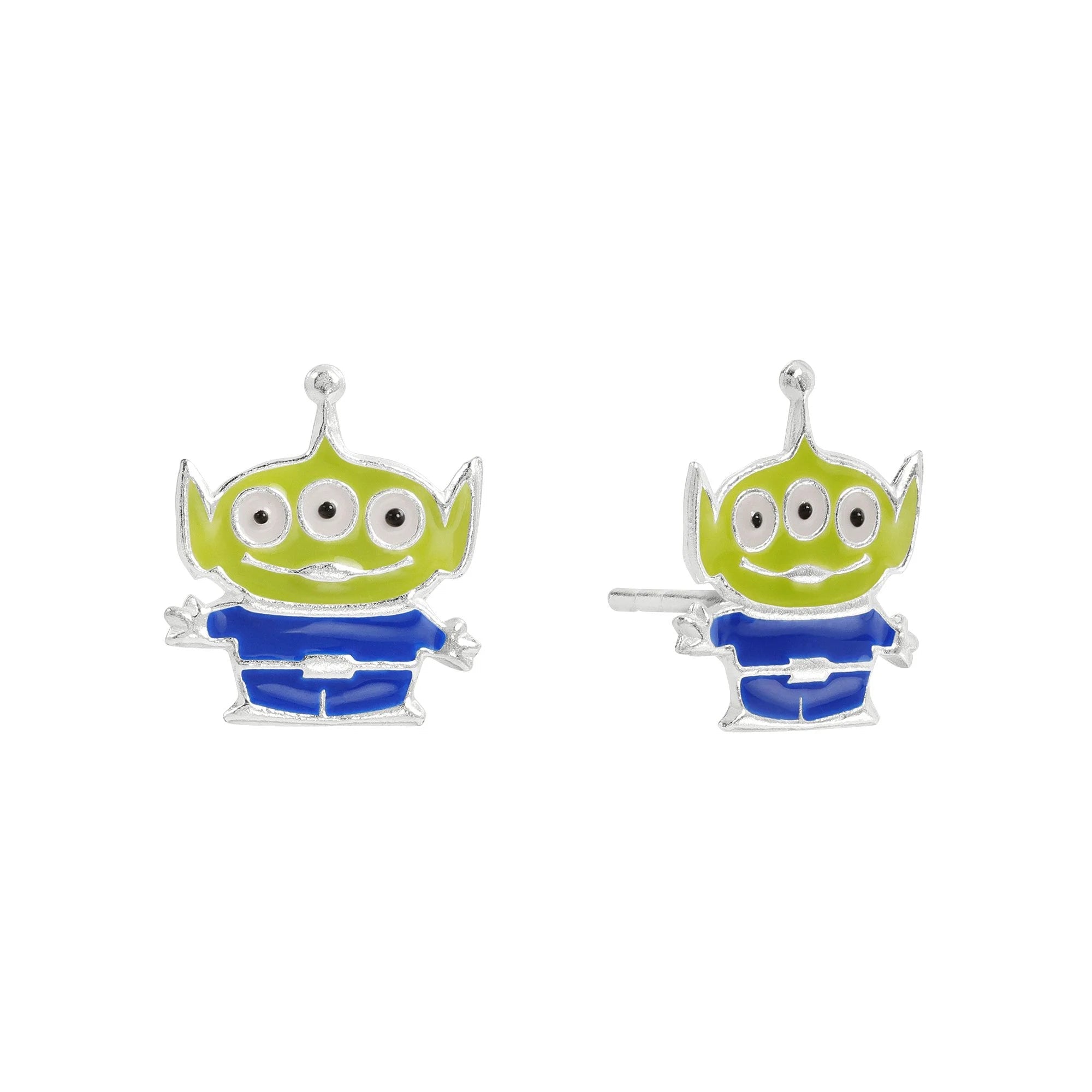 TOY STORY - Alien - 1 Paire de Clous d'Oreilles en Argent bems