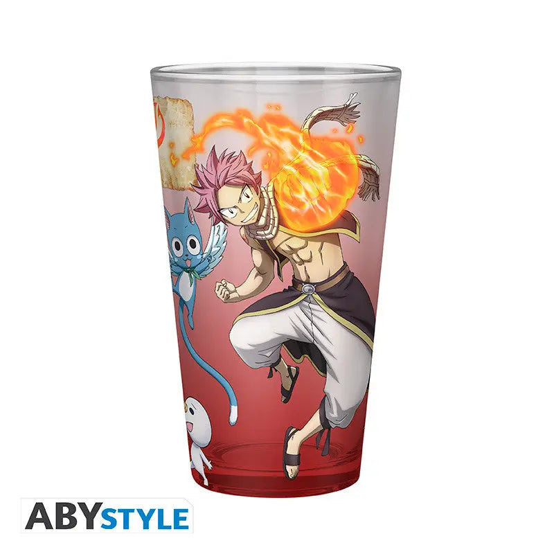 FAIRY TAIL - Natsu, Lucy, Happy & Plue - Verre XXL 400ml bems
