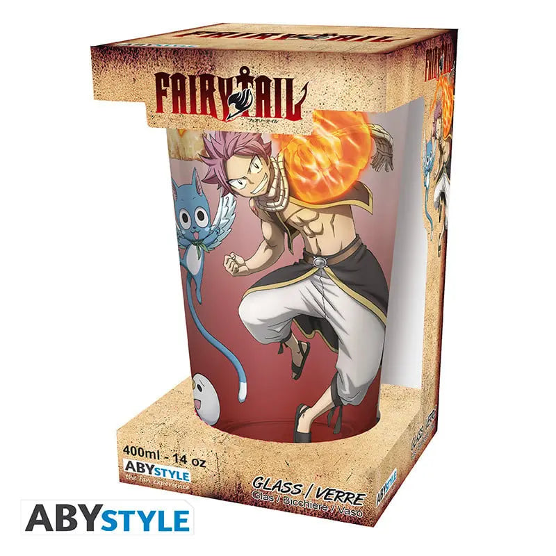 FAIRY TAIL - Natsu, Lucy, Happy & Plue - Verre XXL 400ml bems