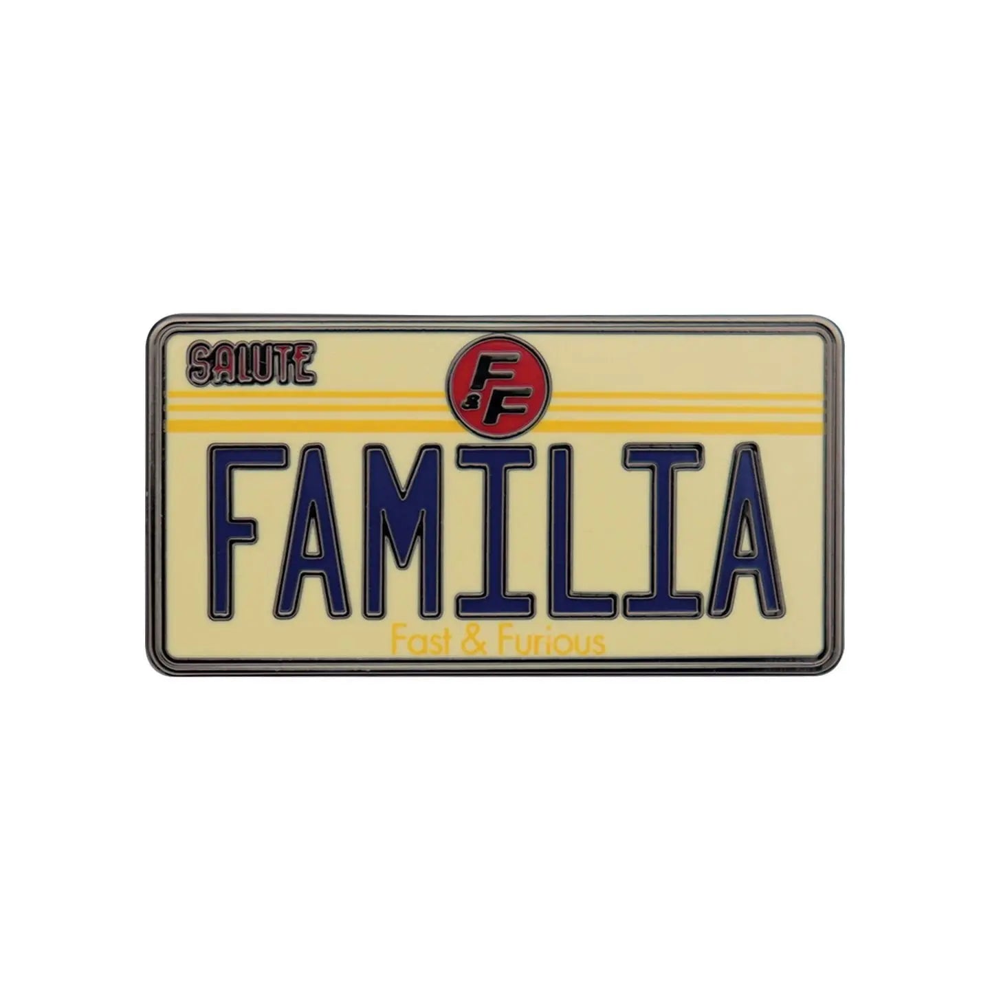 FAST & FURIOUS - Familia License Plate - Pin's Edition Limitée bems