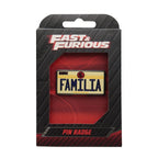 FAST & FURIOUS - Familia License Plate - Pin's Edition Limitée bems