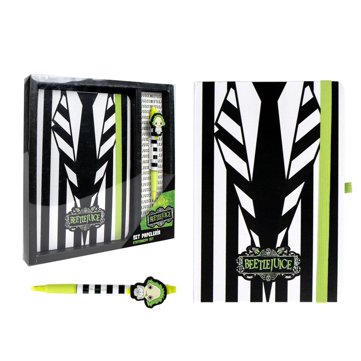 carnet et stylo a bille Beetlejuice bems