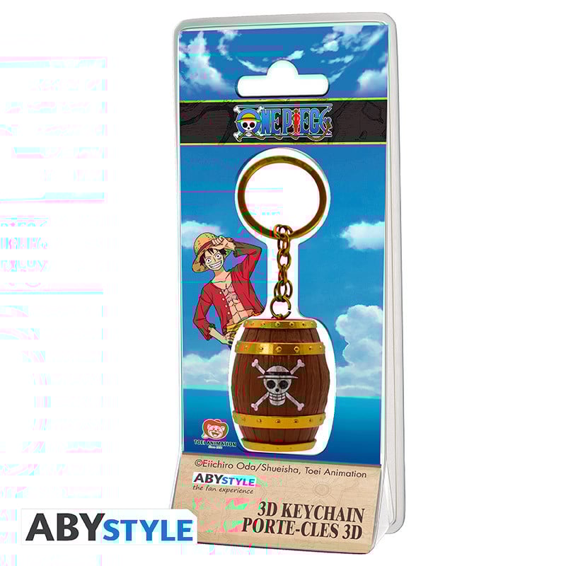 ONE PIECE - Porte-Cles 3D - Tonneau bems