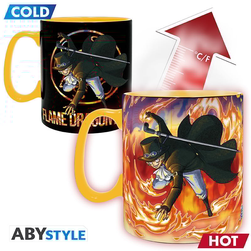ONE PIECE - Luffy & Sabo - Mug thermoréactif 460ml bems