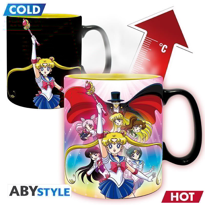 SAILOR MOON - Groupe - Mug thermoréactif 460ml bems
