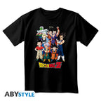 DRAGON BALL - T-Shirt DBZ Goku's Group Unisexe Noir bems