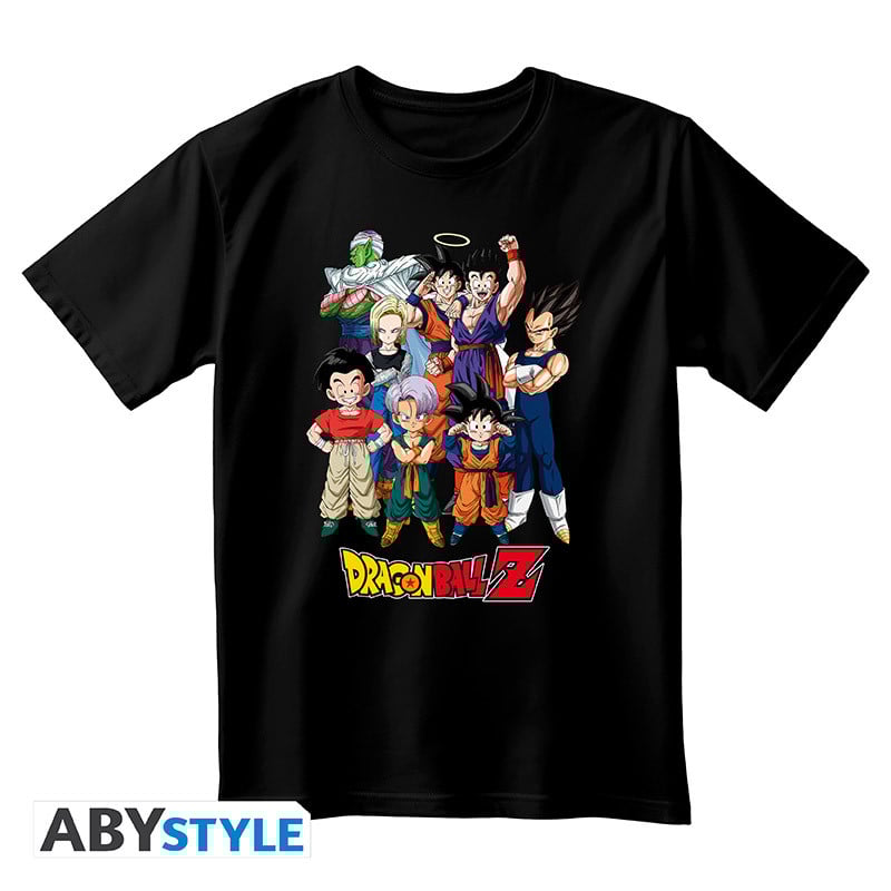 DRAGON BALL - T-Shirt DBZ Goku's Group Unisexe Noir bems