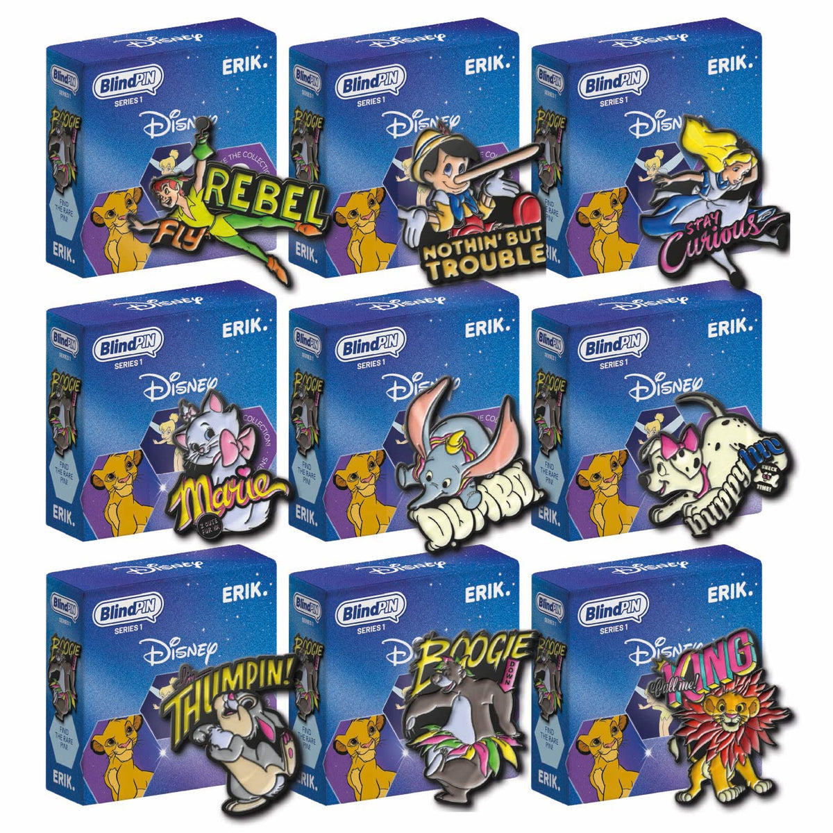 DISNEY CLASSICS - Series 1 pins grupo erik
