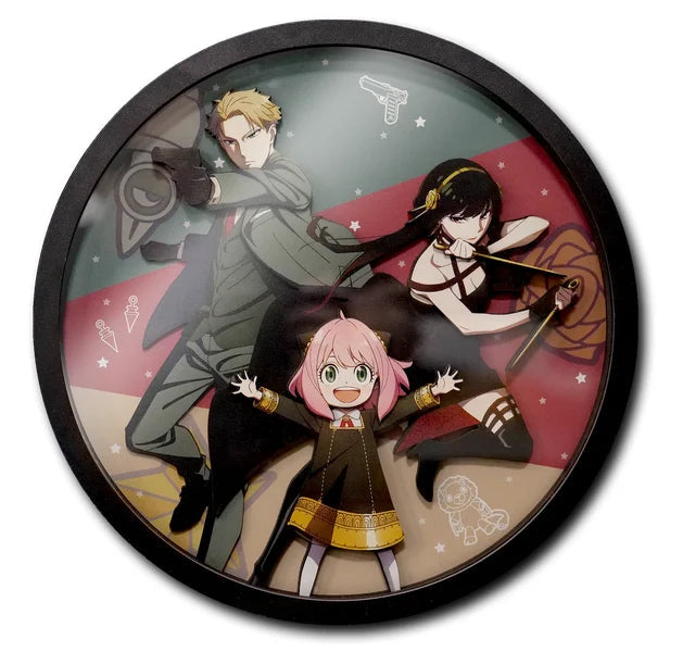 SPY X FAMILY - Loid, Yor & Anya - Wood Decor Frame 3D Poster 30x30cm bems