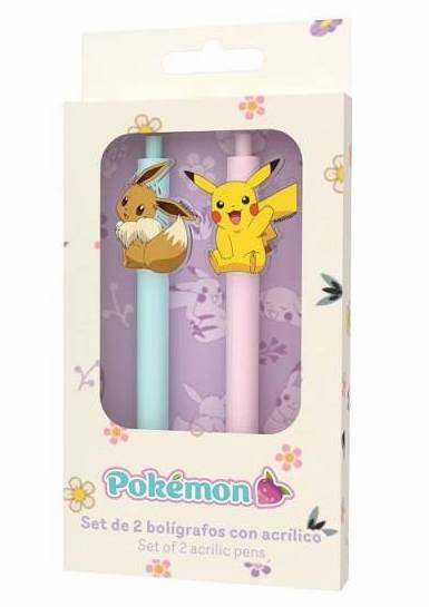 POKEMON - Collection Flower - Set de 2 Stylos à Bille bems