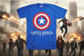 CAPTAIN AMERICA - Blue - T-Shirt bems
