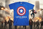 CAPTAIN AMERICA - Blue - T-Shirt bems