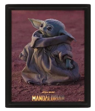 STAR WARS - The Mandalorian Grogu - Poster lenticulaire 3D 26x20cm Pyramid