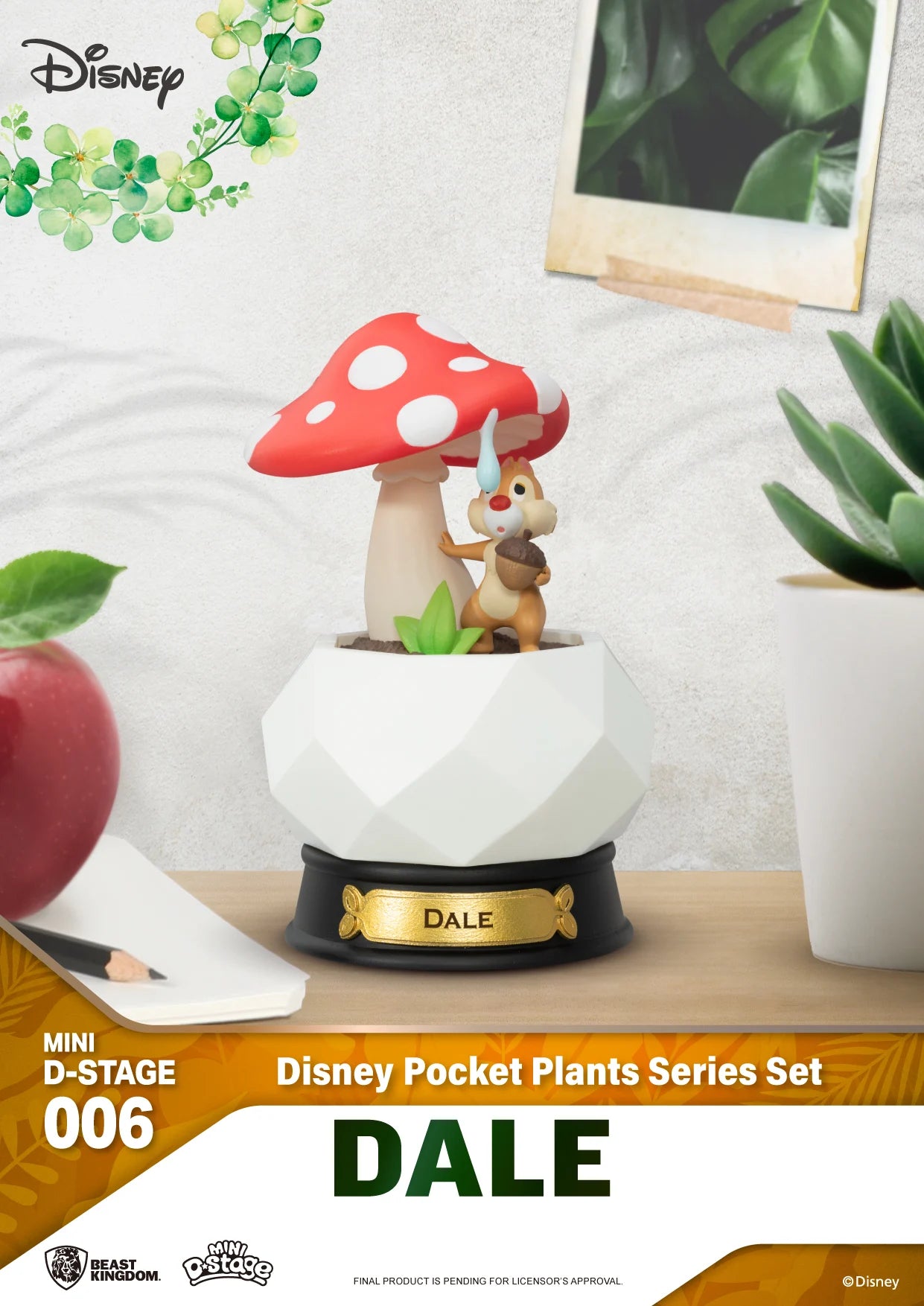 DISNEY - Pocket Plant Series - Pack 6 Mini D-Stage 10cm Beast Kingdom