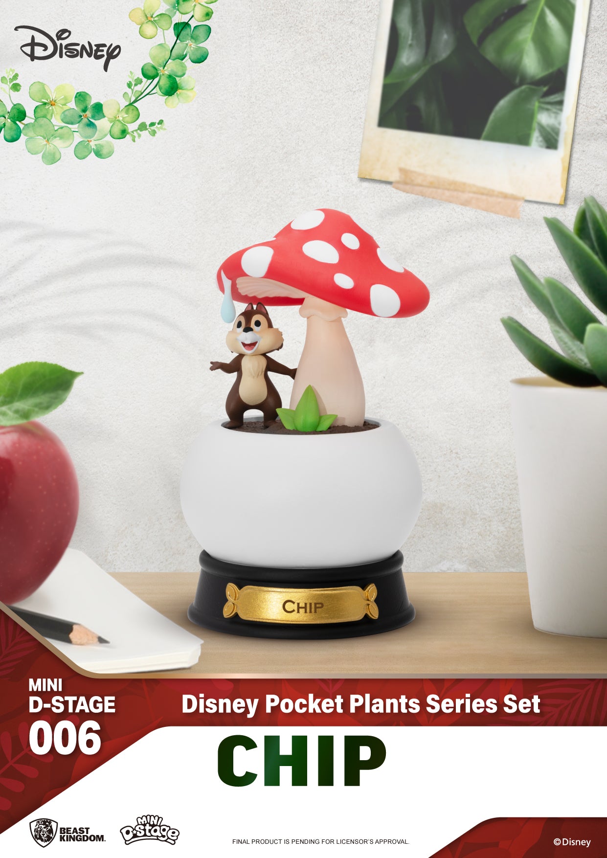 DISNEY - Pocket Plant Series - Pack 6 Mini D-Stage 10cm Beast Kingdom