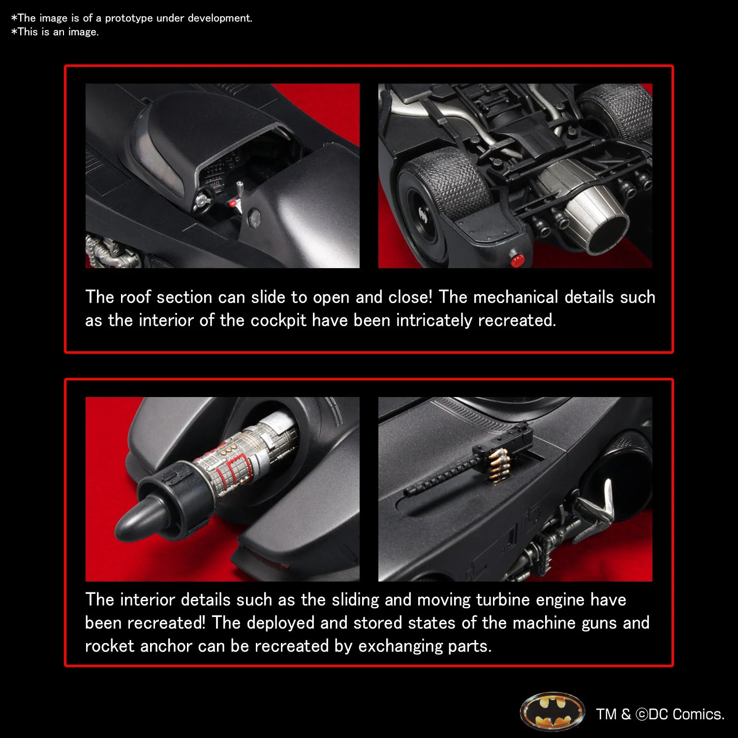 DC COMICS - Batman 1/35 Batmobile - Model Kit Bulma-shop