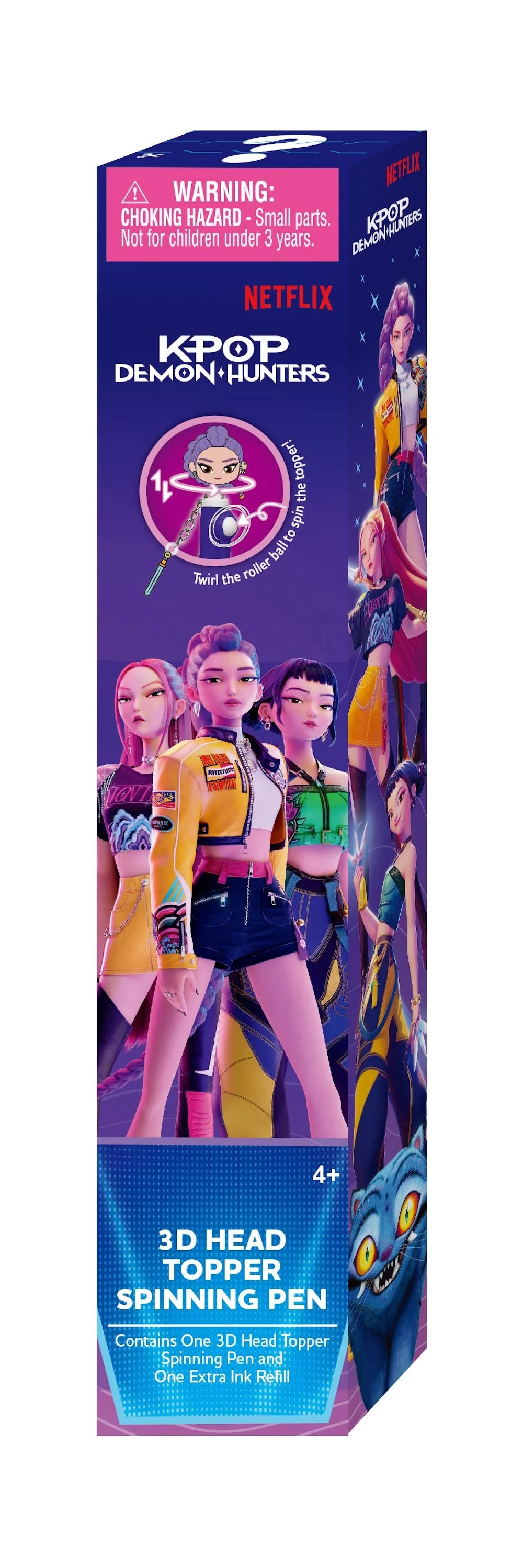 K-POP DEMON HUNTERS - Stylo rotatif 3D Head Topper (Display de 16 pcs) Monogram