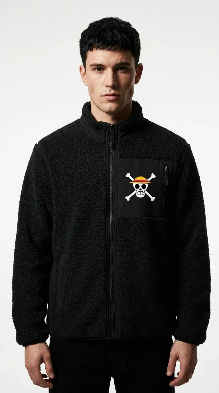ONE PIECE - Logo - Veste Polaire Sherpa cotton division