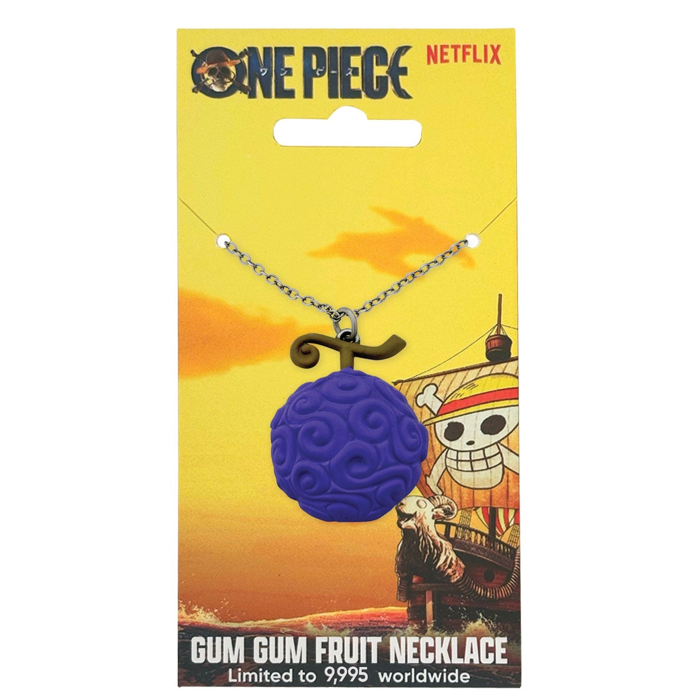 ONE PIECE NETFLIX - Fruit Gum Gum - Collier Edition Limitée bems