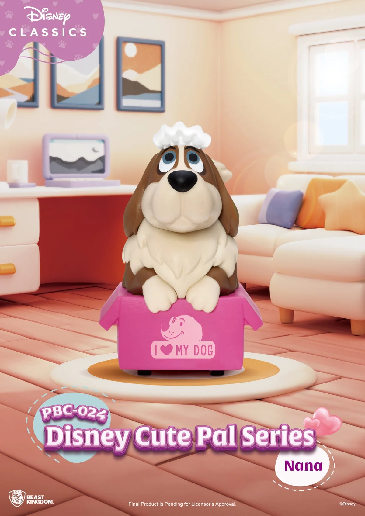 DISNEY - Cute Pal Pull Black Car Beast Kingdom