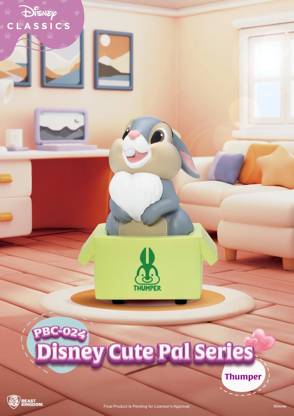 DISNEY - Cute Pal Pull Black Car Beast Kingdom