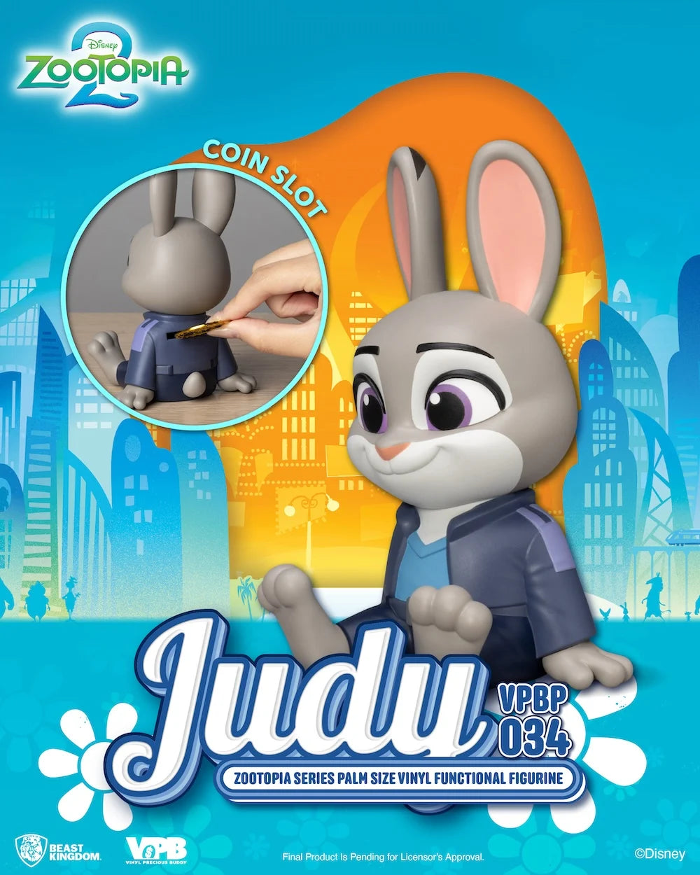 ZOOTOPIA 2 - Judy - Tirelire Vinyl Figure 15cm Beast Kingdom