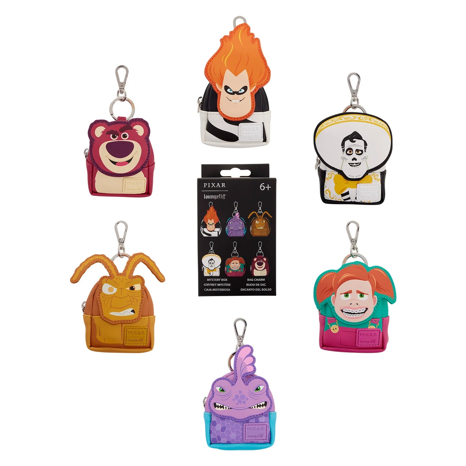 DISNEY - Pixar Rivals - Mini Backpack Bag Charm Loungefly Mystery Box Loungefly