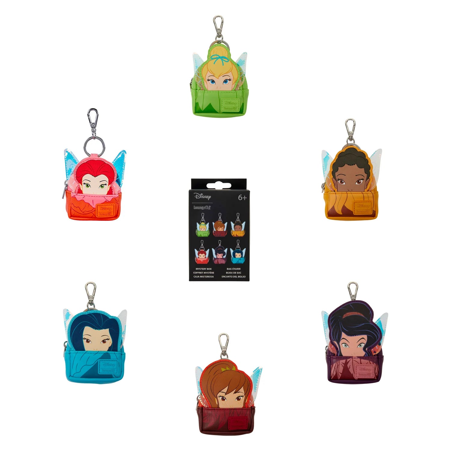 Mini sac à dos Bag Charm Loungefly Mystère Box DISNEY - Fairies Loungefly