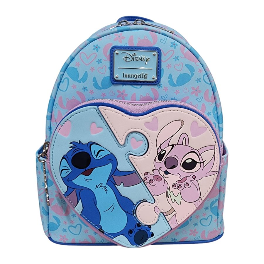 DISNEY - Stitch & Angel - Mini Sac à Dos LoungeFly "Exclusive Edition" bems