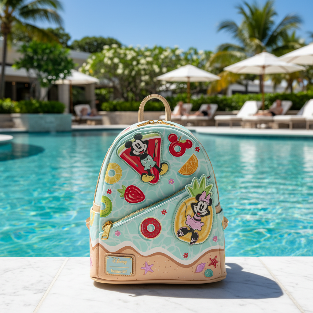 Sac à Dos LoungeFly MICKEY & MINNIE - Beach Fun Loungefly