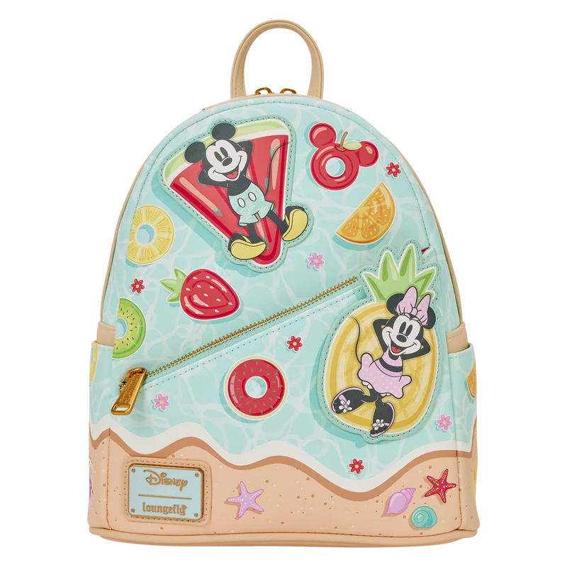 Sac à Dos LoungeFly MICKEY & MINNIE - Beach Fun Loungefly