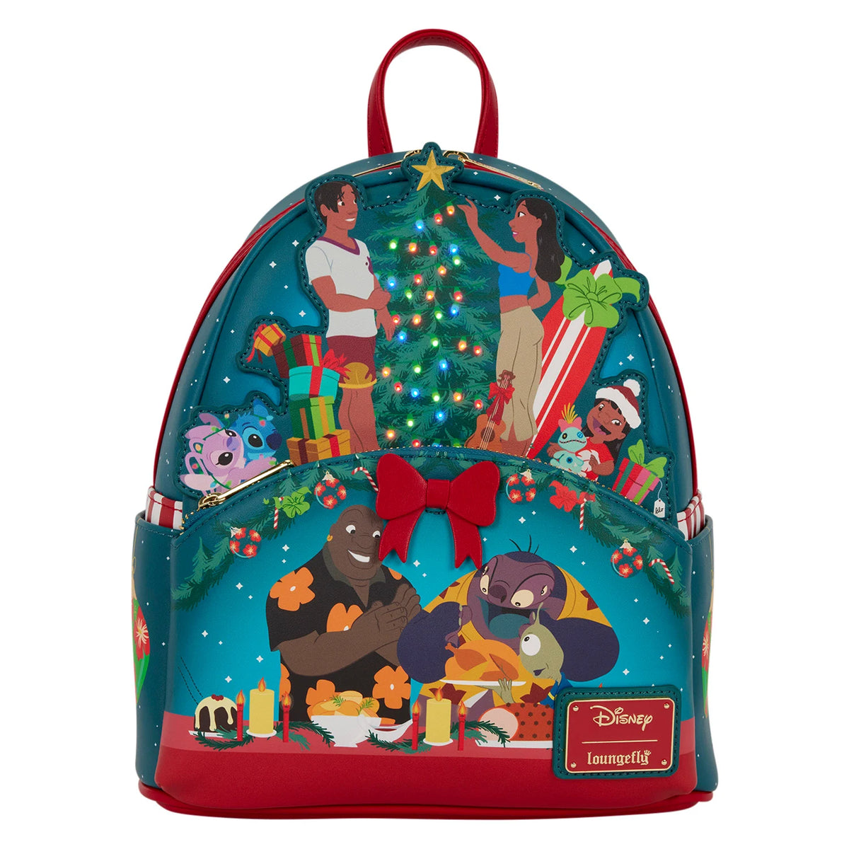 LILO & STITCH - Holiday Celebration "lumineux" - Mini Sac à Dos Loungefly Loungefly