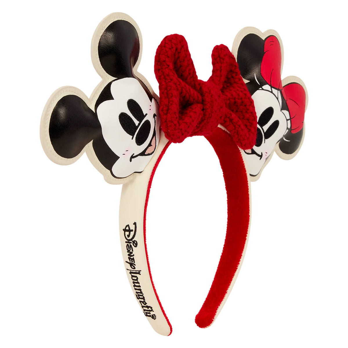 MICKEY & MINNIE - Knit Bow Holiday - Serre tête LoungeFly Loungefly