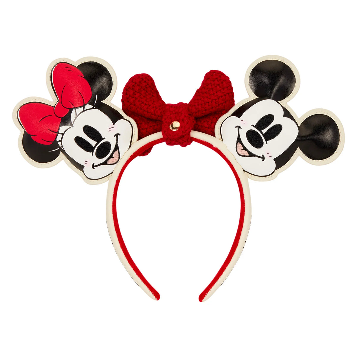 MICKEY & MINNIE - Knit Bow Holiday - Serre tête LoungeFly Loungefly