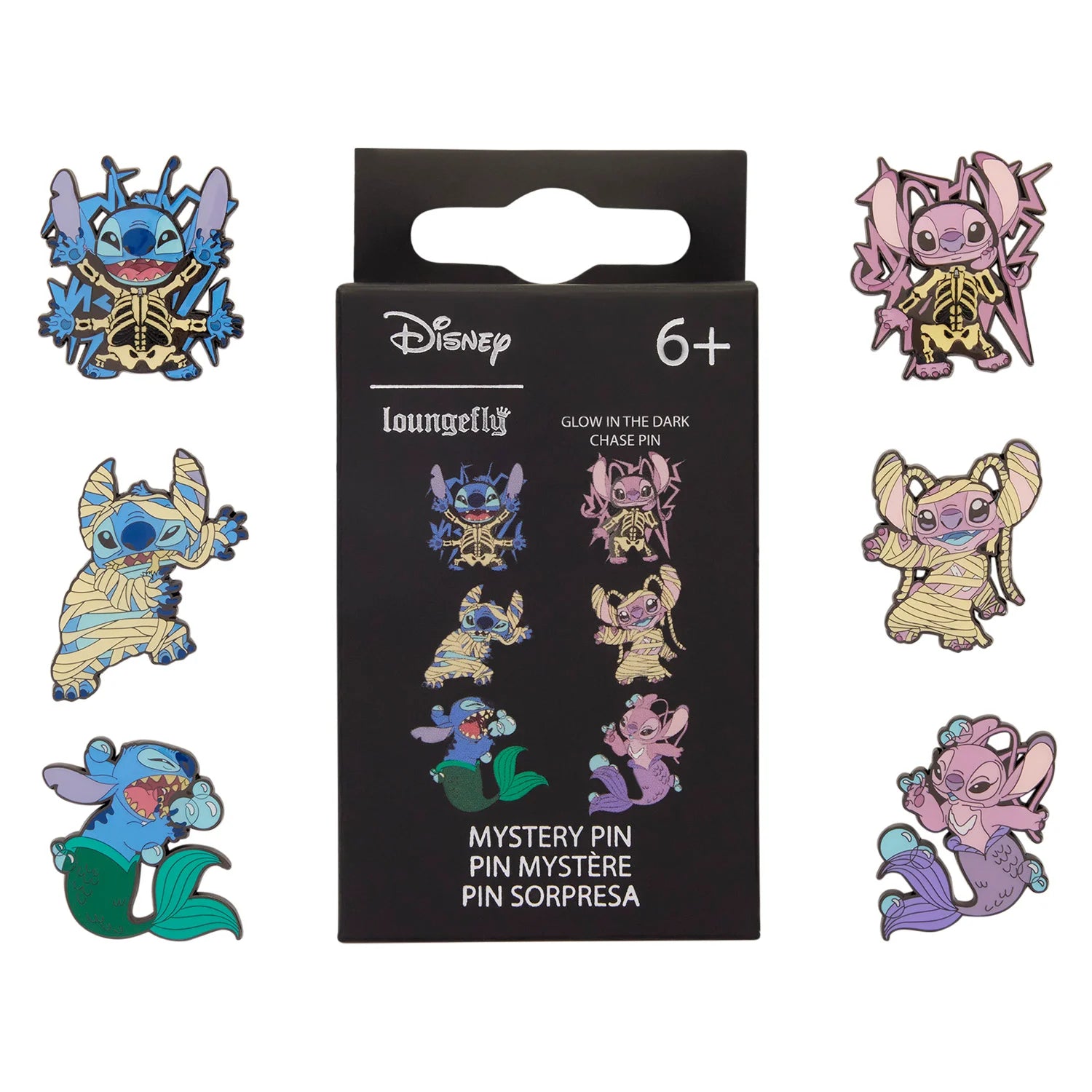 DISNEY -Stitch & Angel Halloween - Funko Blind Box Enamel Pins Loungefly
