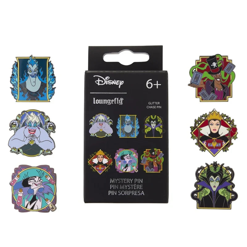 DISNEY - Villains - Funko Blind Box Enamel Pins Loungefly
