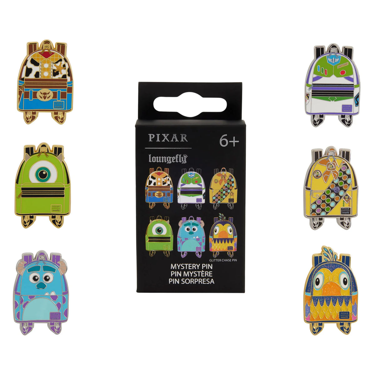 PIXAR CHARACTERS - Funko Blind Box Enamel Pins Loungefly