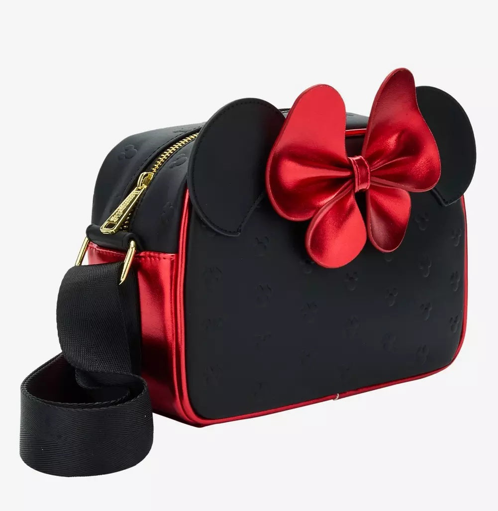 DISNEY - Minnie Mouse red bow - Sac bandoulière Loungefly 'Exclusive' Loungefly