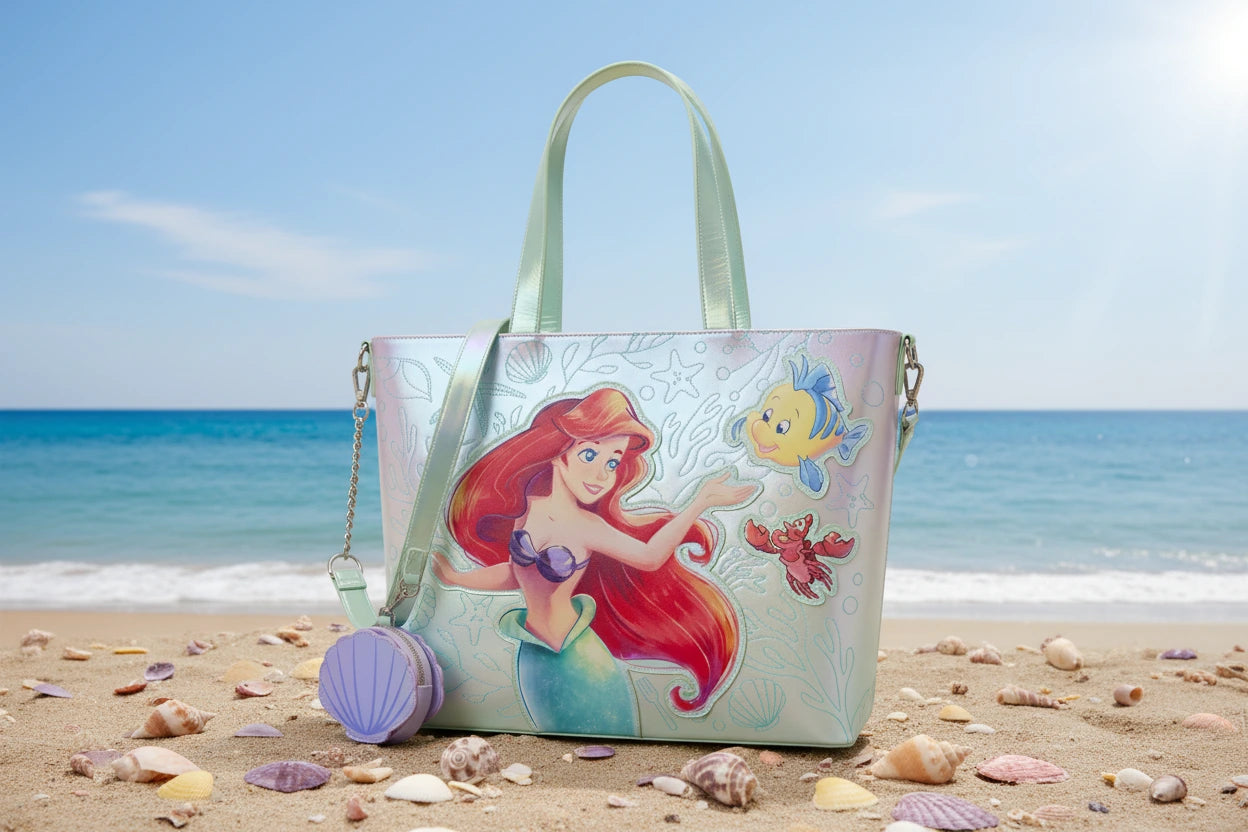 LA PETITE SIRENE - Ariel & Polochon - Tote Bag LoungeFly Loungefly