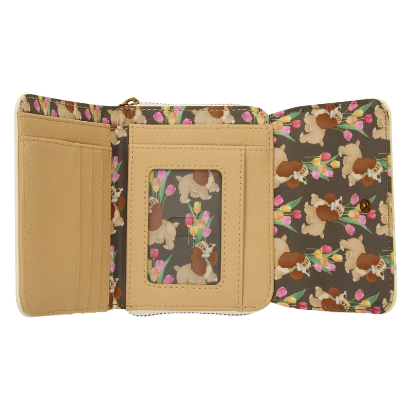 LA BELLE ET LE CLOCHARD - Pastel Tulip - Portefeuille LoungeFly bems