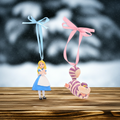 DISNEY - Alice & Chat du Cheshire - Set de 2 Décorations bems