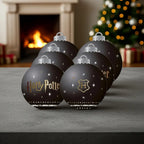 HARRY POTTER - Noir - Pack 6 Boules de Noël - 8 cm bems