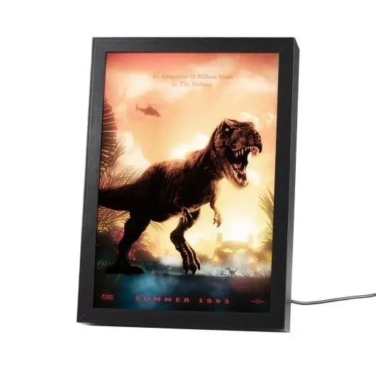 JURASSIC PARK - Cadre Lumineux LED 28x20x5cm bems