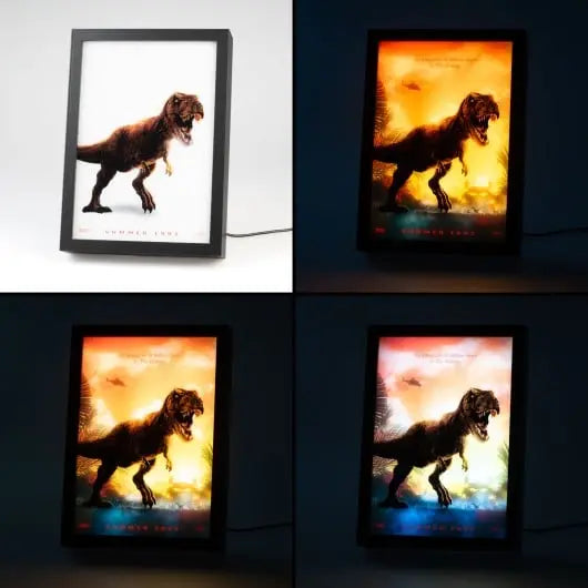 JURASSIC PARK - Cadre Lumineux LED 28x20x5cm bems