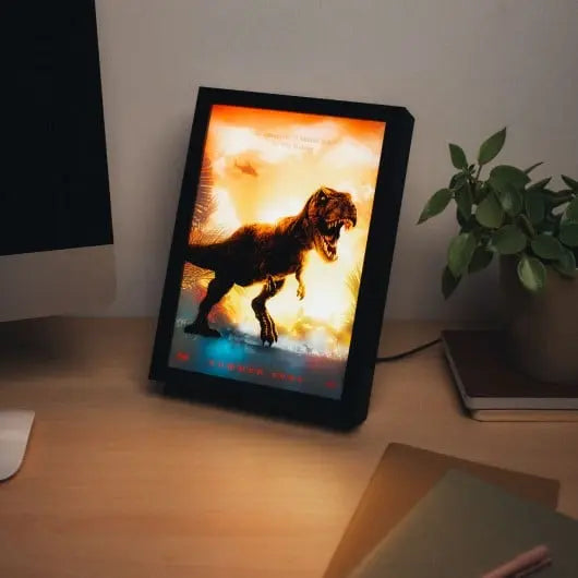 JURASSIC PARK - Cadre Lumineux LED 28x20x5cm bems