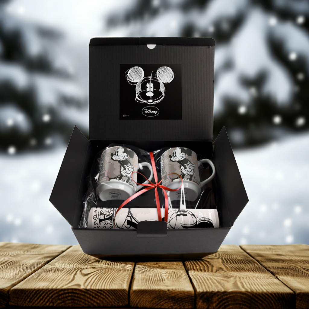 DISNEY - Paris 2 Sets de table & 2 Tasses Empilables MICKEY CITY bems