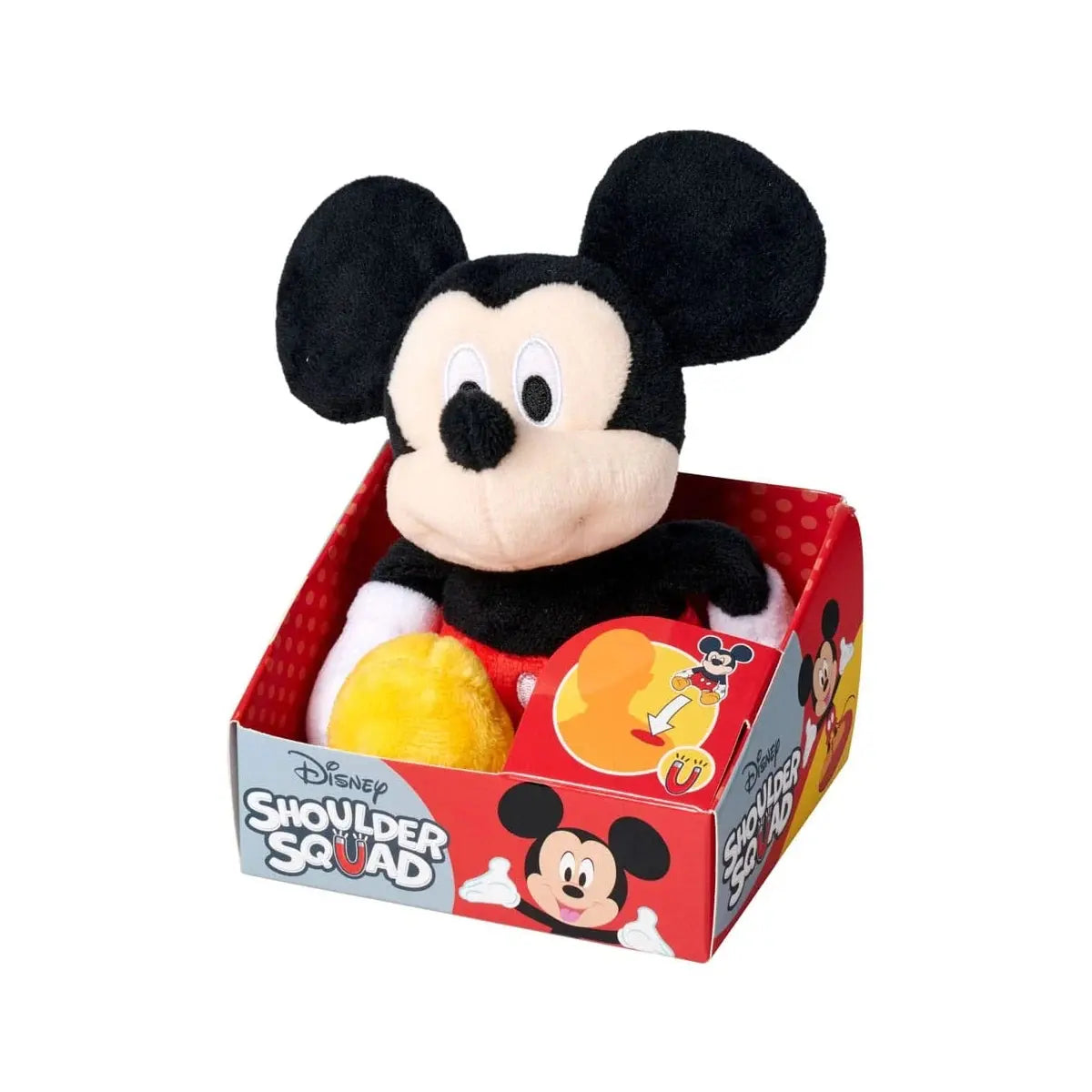 MICKEY - Peluche Epaule avec Aimant - 12cm bems