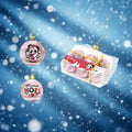 MINNIE - Rose - Pack 6 Boules de Noël - 8 cm bems