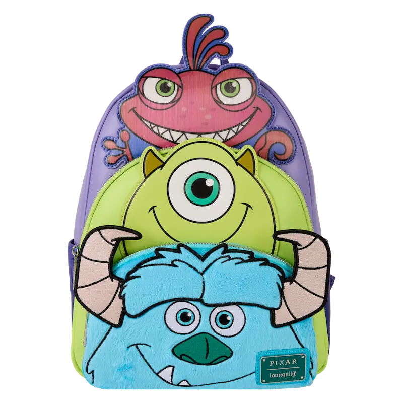 MONSTRE ET CIE - Bob, Sulley et Randall - Mini Sac à Dos LoungeFly bems