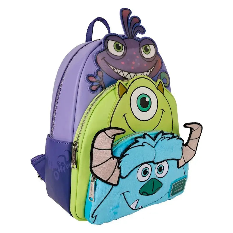 MONSTRE ET CIE - Bob, Sulley et Randall - Mini Sac à Dos LoungeFly bems